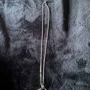 Elegant Silver Heart with White Sapphires Necklace